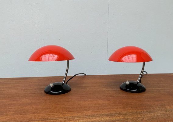 Mid-Century Czech Minimalist Table Lamps by Josef Hurka for Drukov, Brno, Set of 2-UAH-1115359