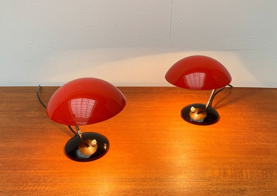 Mid-Century Czech Minimalist Table Lamps by Josef Hurka for Drukov, Brno, Set of 2-UAH-1115359