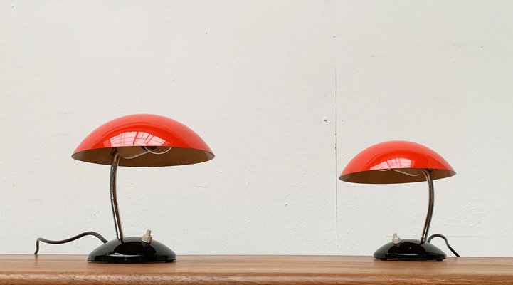 Mid-Century Czech Minimalist Table Lamps by Josef Hurka for Drukov, Brno, Set of 2-UAH-1115359