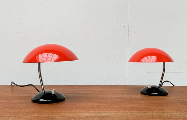 Mid-Century Czech Minimalist Table Lamps by Josef Hurka for Drukov, Brno, Set of 2-UAH-1115359