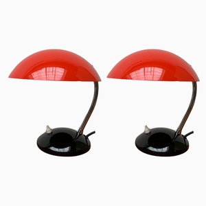 Mid-Century Czech Minimalist Table Lamps by Josef Hurka for Drukov, Brno, Set of 2-UAH-1115359