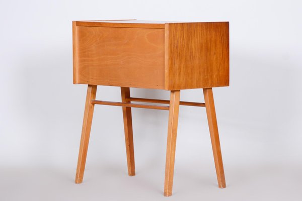 Mid-Century Czech Oak Side Table, 1950s-WHY-1436868