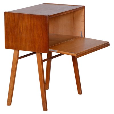 Mid-Century Czech Oak Side Table, 1950s-WHY-1436868