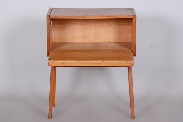 Mid-Century Czech Oak Side Table, 1950s-WHY-1436868