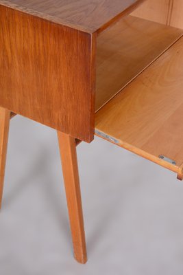 Mid-Century Czech Oak Side Table, 1950s-WHY-1436868