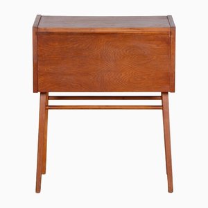 Mid-Century Czech Oak Side Table, 1950s-WHY-1436868