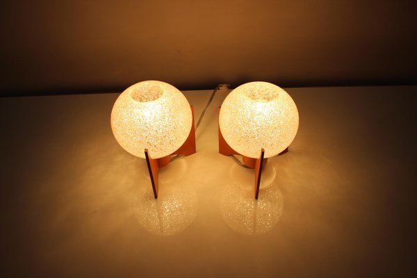 Mid-Century Czech Table Lamps, 1970s, Set of 2-TZ-1081005