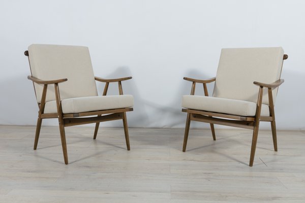 Mid-Century Czechoslovak Armchairs from Ton, 1960s, Set of 2-NIT-1374166