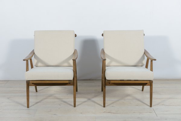 Mid-Century Czechoslovak Armchairs from Ton, 1960s, Set of 2-NIT-1374166