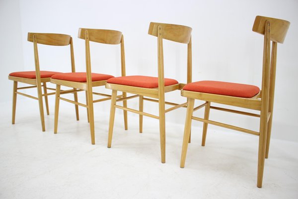 Mid-Century Czechoslovak Dining Chairs, 1970s, Set of 4-TZ-711733