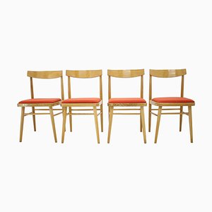 Mid-Century Czechoslovak Dining Chairs, 1970s, Set of 4-TZ-711733