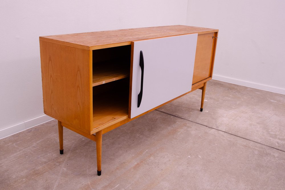 Mid-Century Czechoslovak Sideboard with Sliding Doors, 1960s