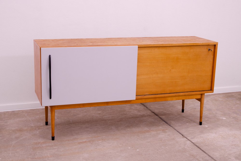 Mid-Century Czechoslovak Sideboard with Sliding Doors, 1960s