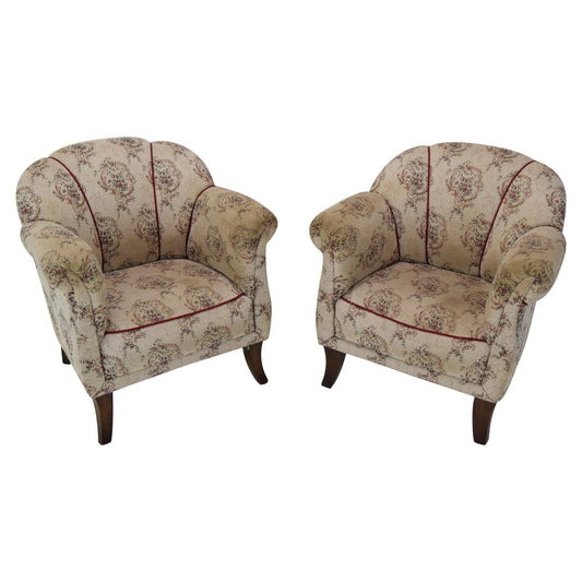 Mid-Century Czechoslovakian Armchairs, 1950s, Set of 2