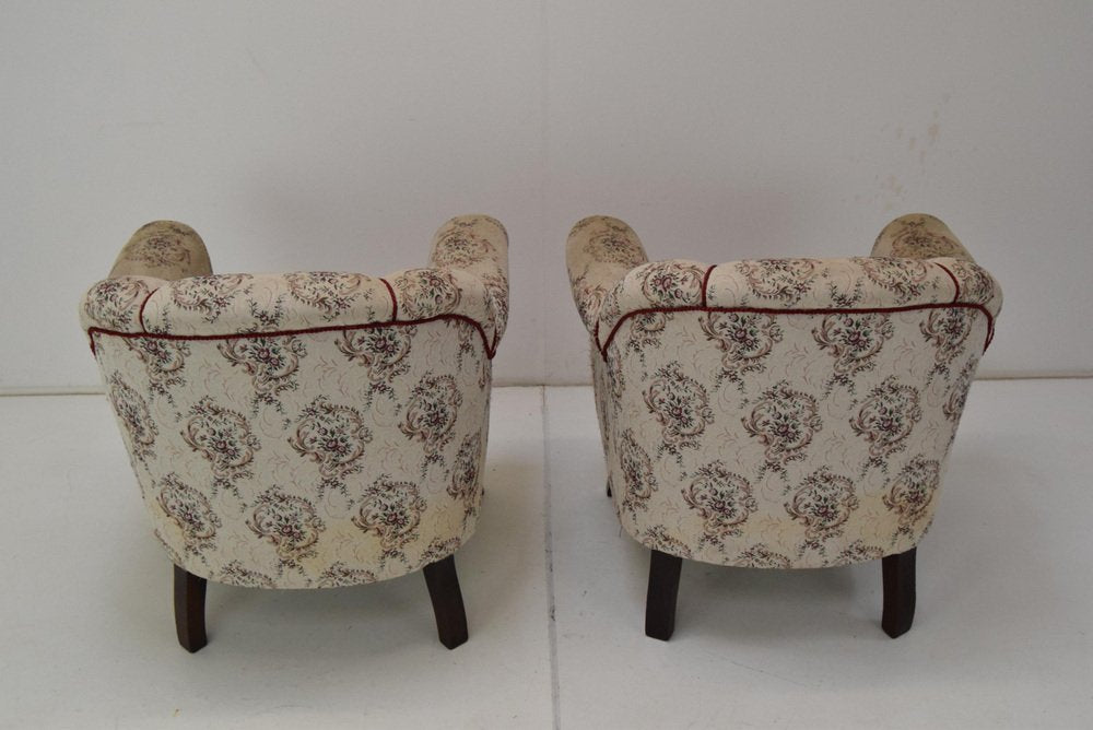 Mid-Century Czechoslovakian Armchairs, 1950s, Set of 2