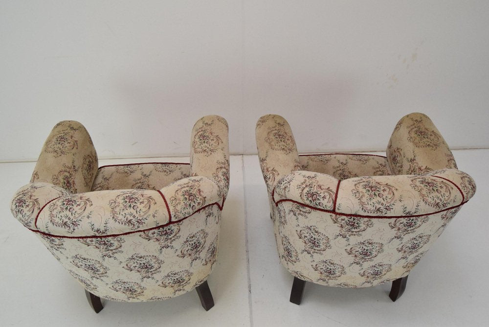 Mid-Century Czechoslovakian Armchairs, 1950s, Set of 2