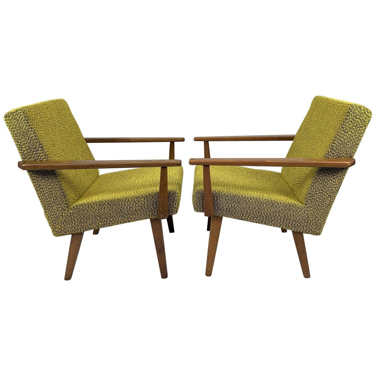 Mid-Century Czechoslovakian Armchairs, 1960s, Set of 2