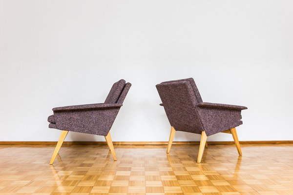 Mid-Century Czechoslovakian Armchairs, 1960s, Set of 2-IXL-1820771