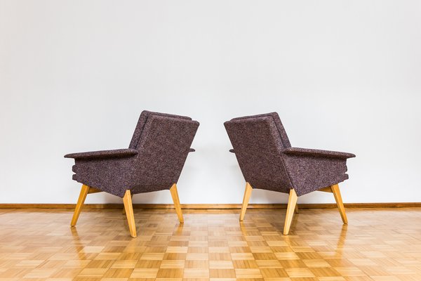 Mid-Century Czechoslovakian Armchairs, 1960s, Set of 2-IXL-1820771