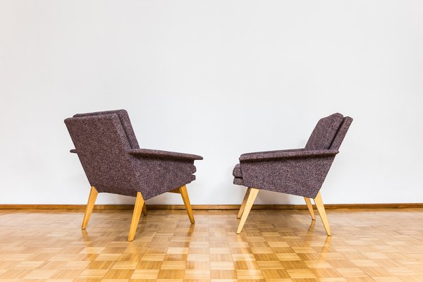 Mid-Century Czechoslovakian Armchairs, 1960s, Set of 2-IXL-1820771