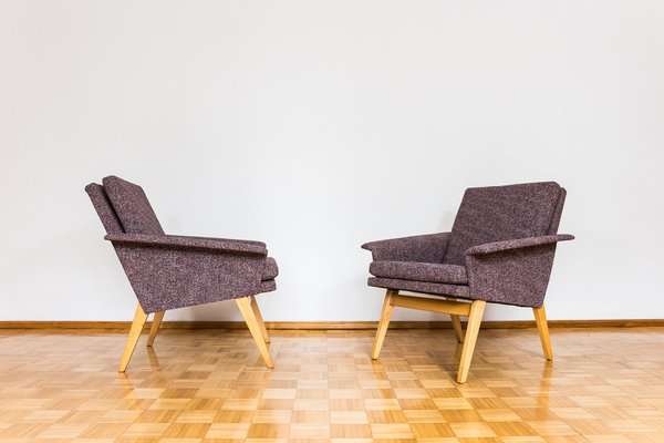 Mid-Century Czechoslovakian Armchairs, 1960s, Set of 2-IXL-1820771