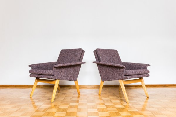 Mid-Century Czechoslovakian Armchairs, 1960s, Set of 2-IXL-1820771