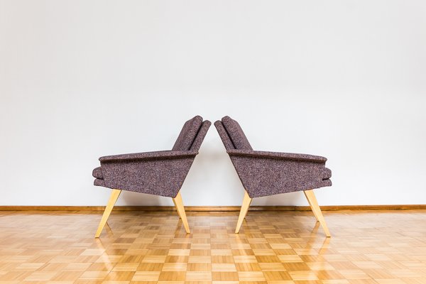 Mid-Century Czechoslovakian Armchairs, 1960s, Set of 2-IXL-1820771