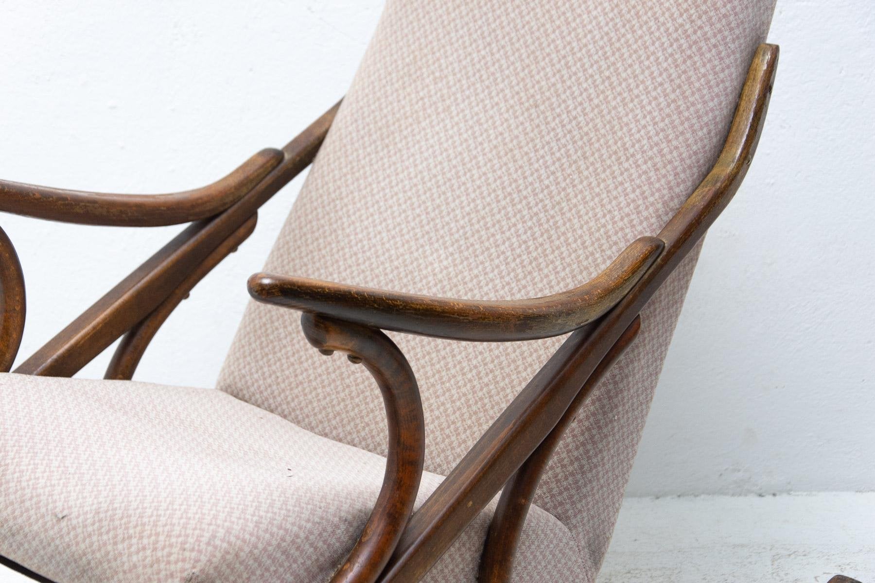 Mid-Century Czechoslovakian Bentwood Rocking Chair by Ton, 1960s