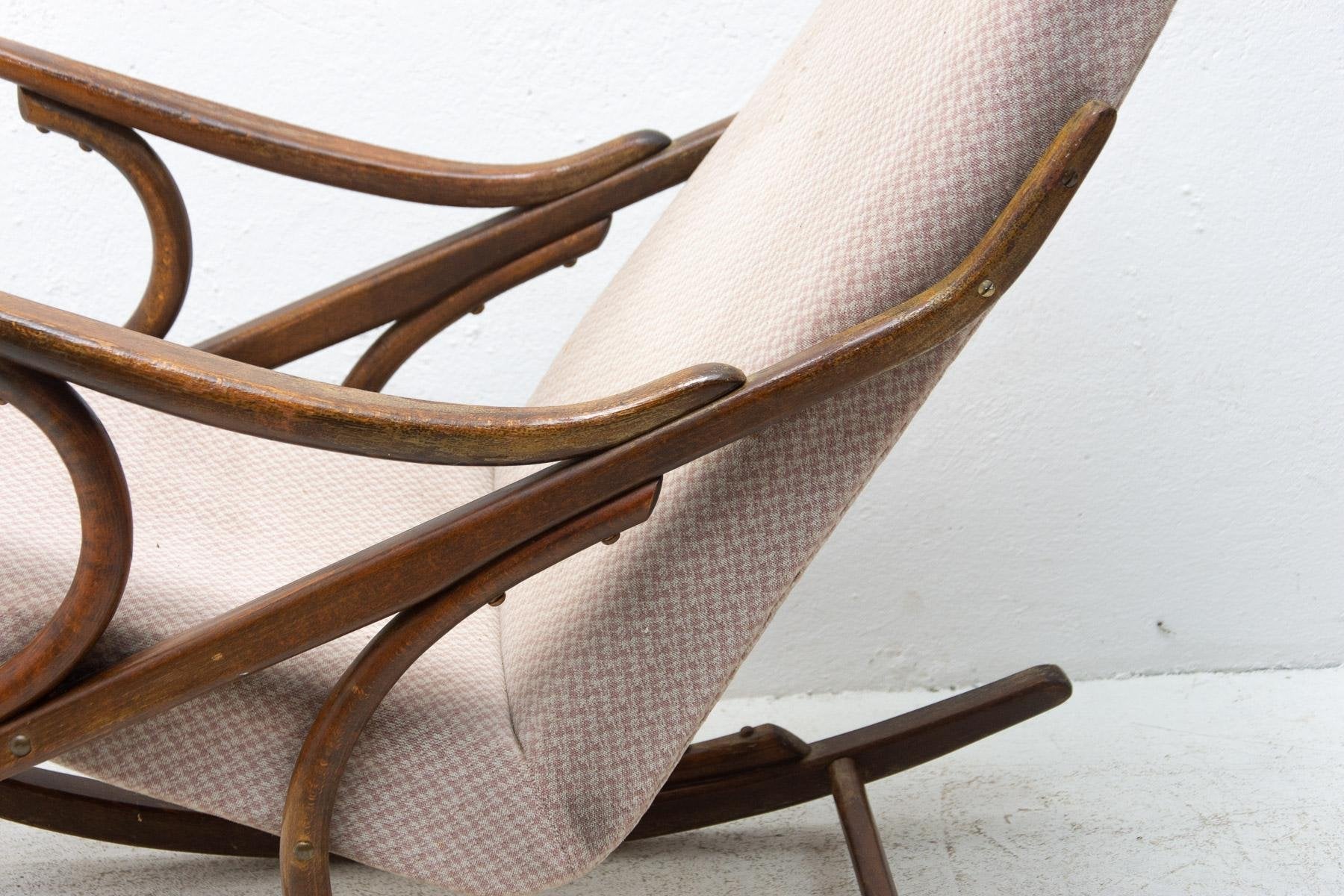 Mid-Century Czechoslovakian Bentwood Rocking Chair by Ton, 1960s