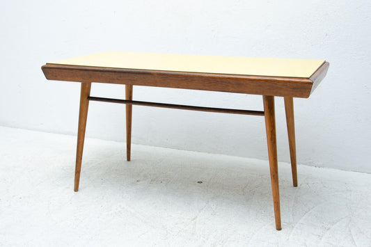 Mid-Century Czechoslovakian Coffee Table in Formica and Beech Wood, 1960s