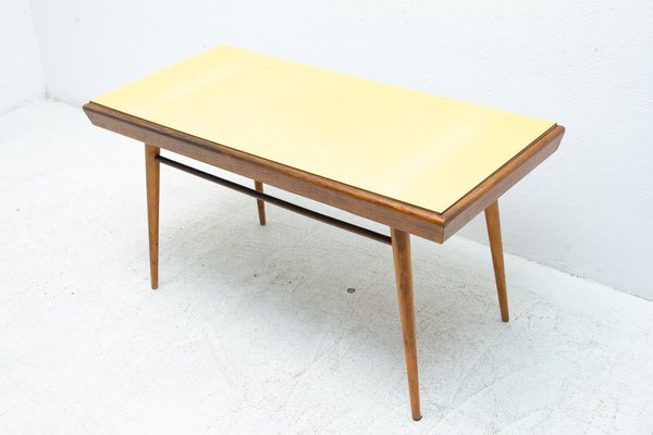 Mid-Century Czechoslovakian Coffee Table in Formica and Beech Wood, 1960s-HXT-1216327