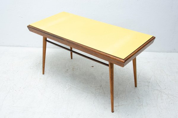 Mid-Century Czechoslovakian Coffee Table in Formica and Beech Wood, 1960s-HXT-1216327