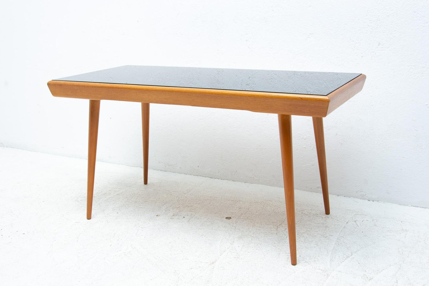 Mid-Century Czechoslovakian Coffee Table in Opaxite Glass, 1960s