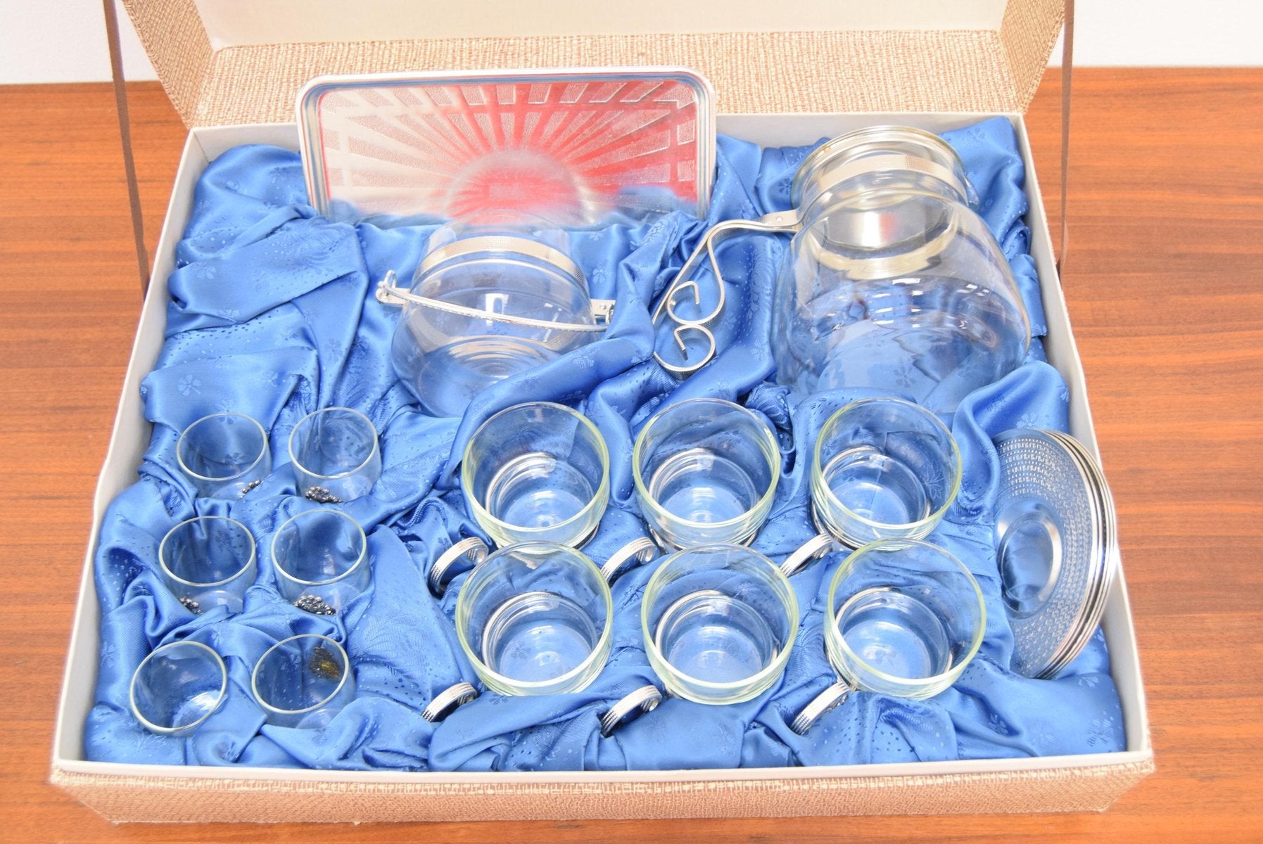 Mid-Century Czechoslovakian Cooking Glass Set, 1960s, Set of 21