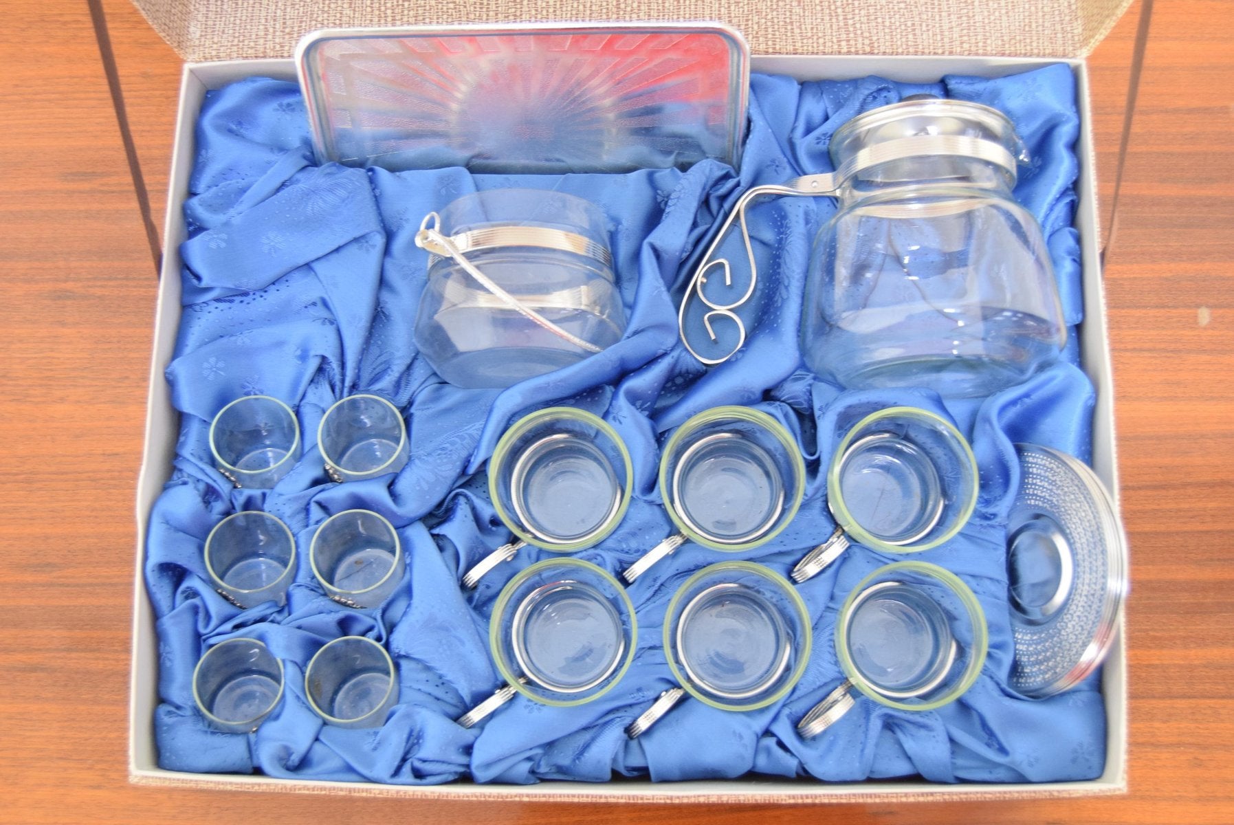 Mid-Century Czechoslovakian Cooking Glass Set, 1960s, Set of 21