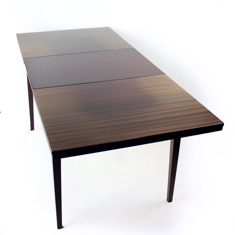 Mid-Century Czechoslovakian Extendable Dining Table in Mahogany by Jitona, 1960s