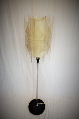 Mid-Century Czechoslovakian Floor Lamp in Nylon and Metal, 1950s-TZ-1229409