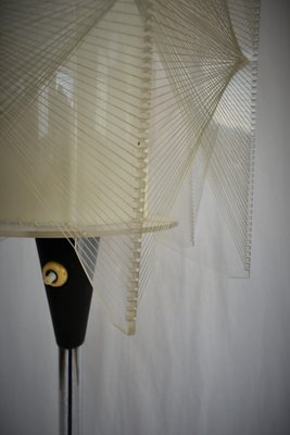 Mid-Century Czechoslovakian Floor Lamp in Nylon and Metal, 1950s-TZ-1229409