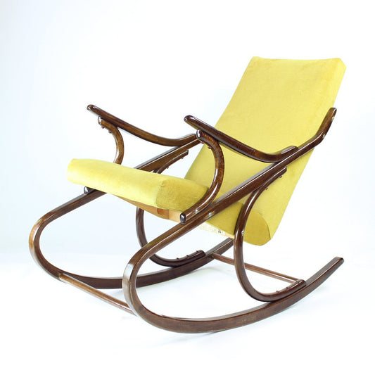 Mid-Century Czechoslovakian Rocking Armchair in Bentwood from Ton, 1960s