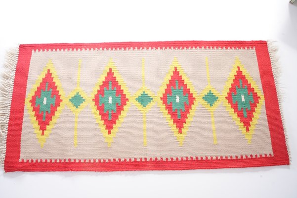 Mid-Century Czechoslovakian Wool Kilim Rug, 1960s-IND-1718622