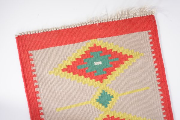 Mid-Century Czechoslovakian Wool Kilim Rug, 1960s-IND-1718622