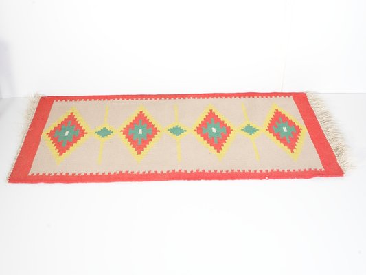 Mid-Century Czechoslovakian Wool Kilim Rug, 1960s-IND-1718622