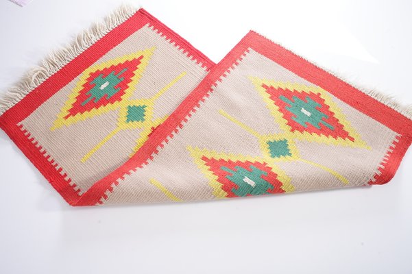 Mid-Century Czechoslovakian Wool Kilim Rug, 1960s-IND-1718622