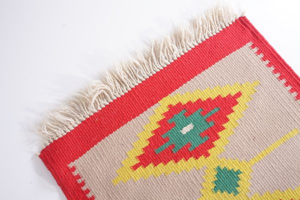 Mid-Century Czechoslovakian Wool Kilim Rug, 1960s-IND-1718622