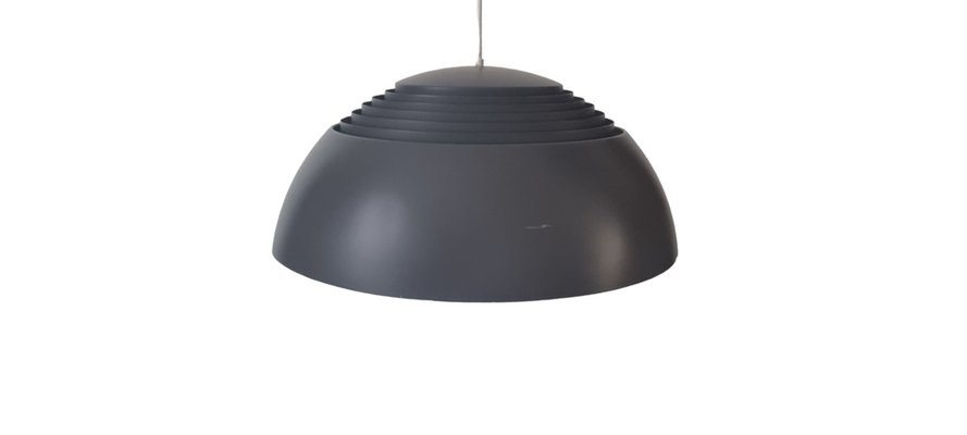 Mid-Century Danish AJ Royal 500 Pendant Lamp in Brown-Grey by Arne Jacobsen for Louis Poulsen, 1960s-LDW-1698017