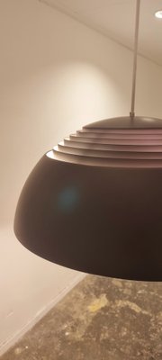 Mid-Century Danish AJ Royal 500 Pendant Lamp in Brown-Grey by Arne Jacobsen for Louis Poulsen, 1960s-LDW-1698017