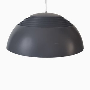 Mid-Century Danish AJ Royal 500 Pendant Lamp in Brown-Grey by Arne Jacobsen for Louis Poulsen, 1960s-LDW-1698017