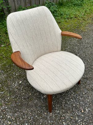 Mid-Century Danish Armchair in Teak & Fabric, 1960s-GON-1723379