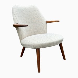 Mid-Century Danish Armchair in Teak & Fabric, 1960s-GON-1723379