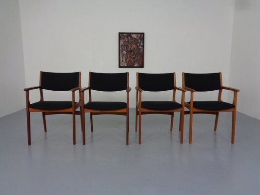 Mid-Century Danish Armchairs in Teak, 1960s, Set of 4-RDW-1250540